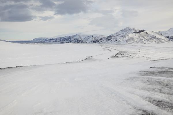 a snow covered landscape