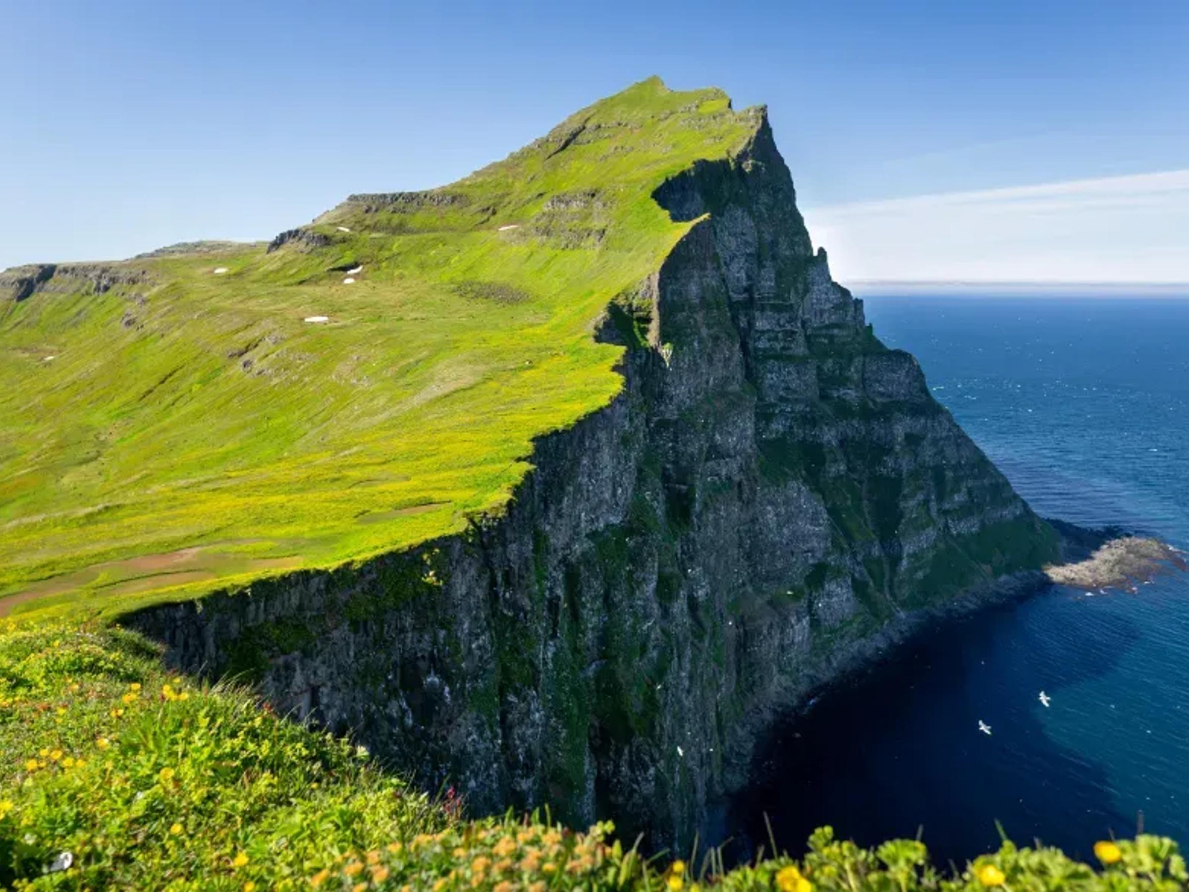 Hornbjarg cliffs in Hornstrandir nature reserve