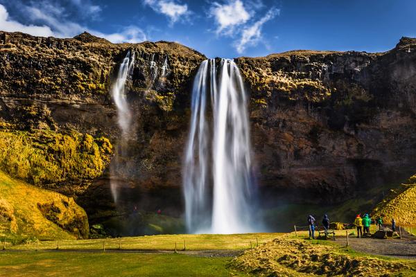 Seljalandsfoss Waterfall in May