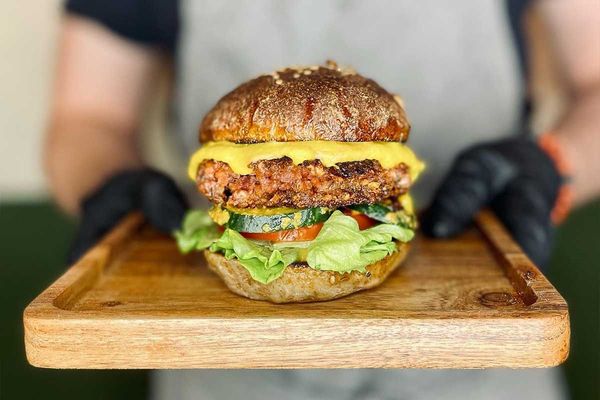Chickpea vegan burger