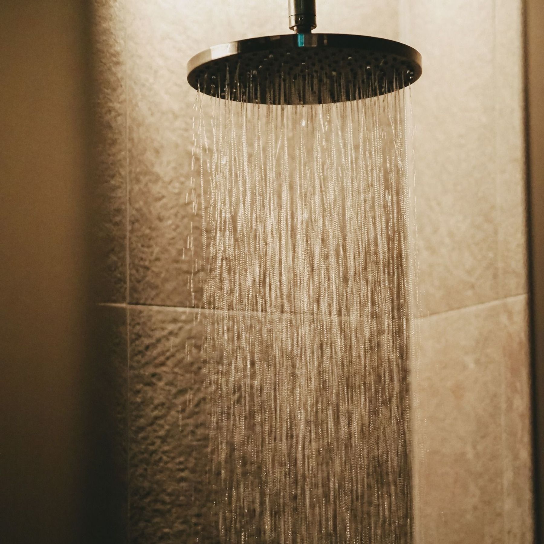 Vök Baths' shower