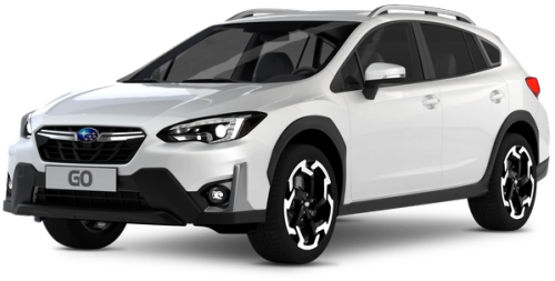 Subaru XV 4x4 SUV rental car Subaru XV 4x4 SUV rental car from Go Car Rental Iceland, isolated on a transparent background.