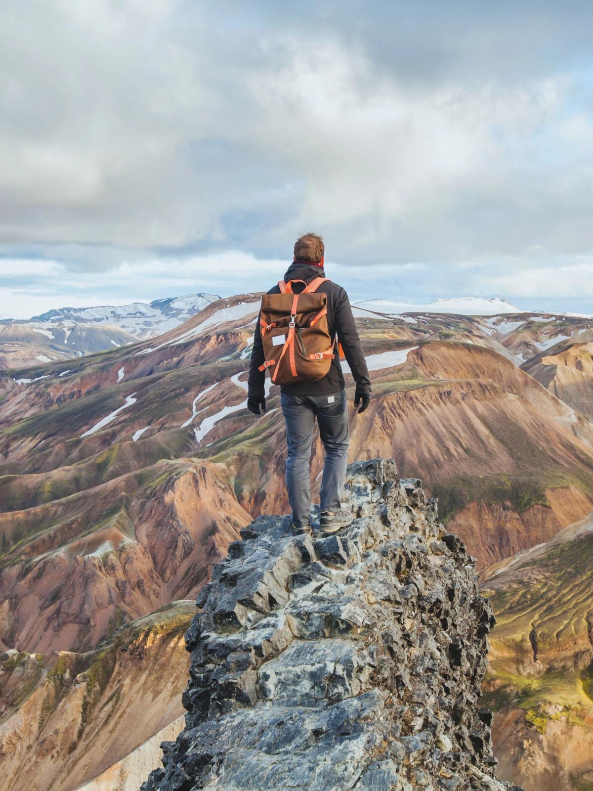 Hiker in Iceland