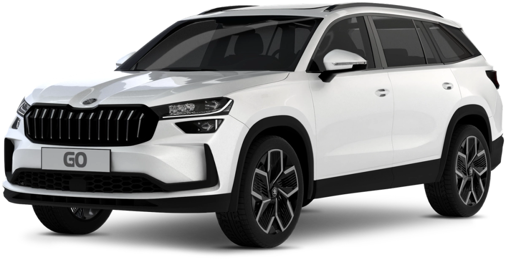 透明背景上的冰岛斯柯达柯迪亚克 SUV 租赁车辆