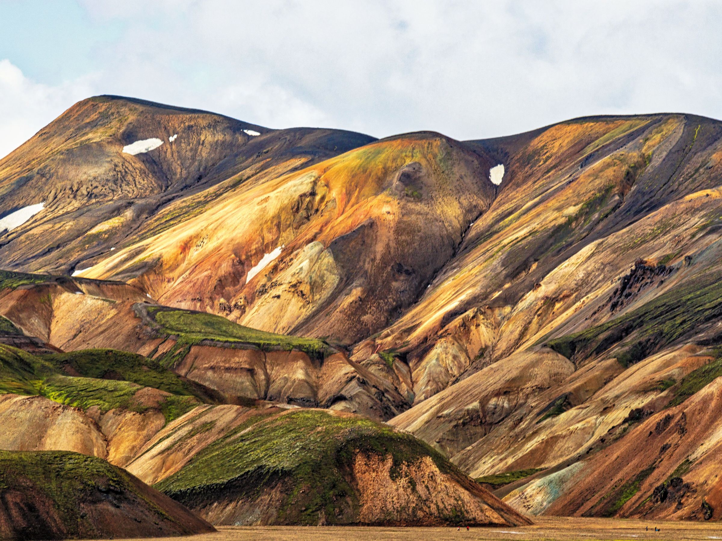 Paisaje montañoso en landmannalaugar, Islandia