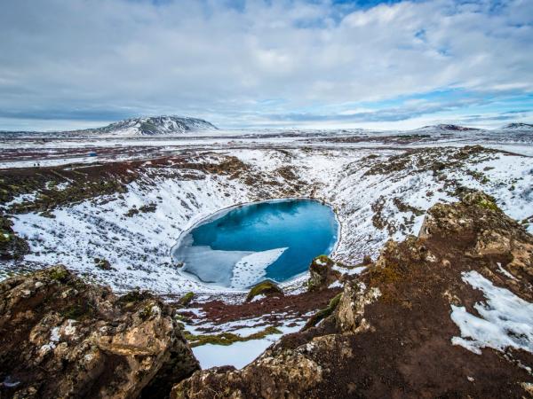Kerid crater Crater de Kerid, Islandia