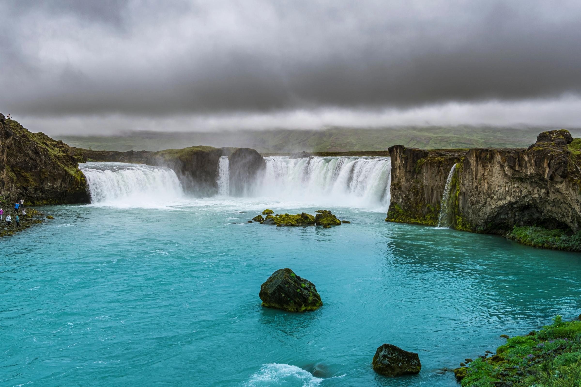 Godafoss waterfall in North Iceland
