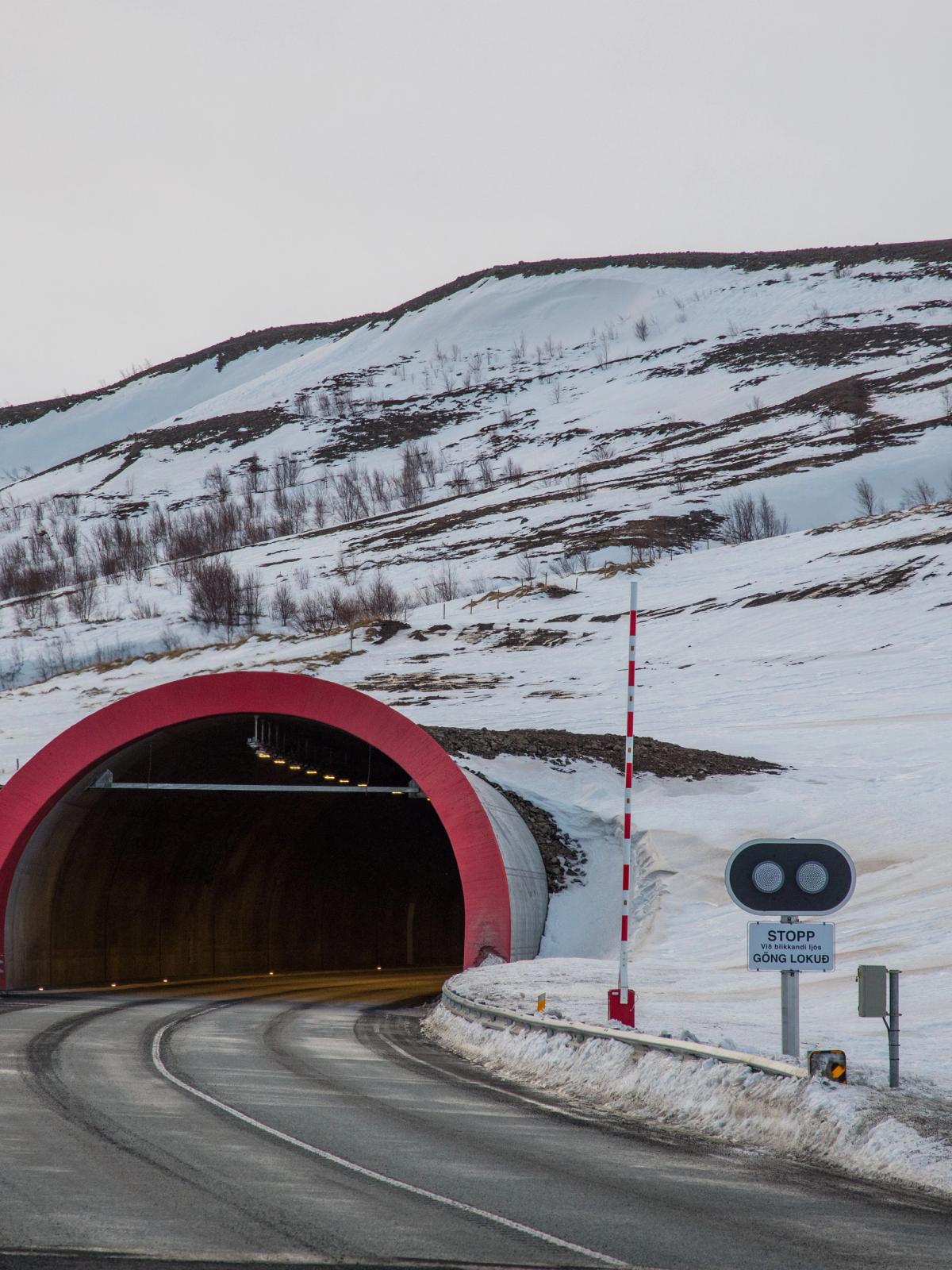 Iceland's Guide to Toll Roads: Vadlaheidi toll road tunnel in north Iceland of Akureyri