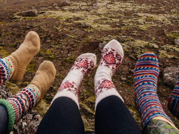 cozy wool socks in Iceland to keep you warm wearing cozy socks in Iceland to keep you warm