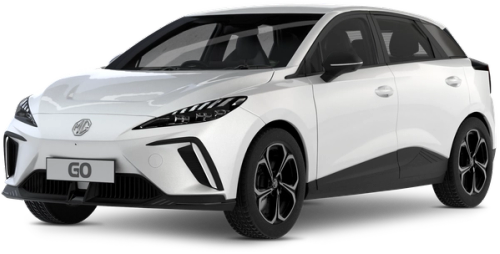 MG4 Rafmagnsleigubíll 60Kwh Appelsínugulur MG4 60Kwh rafbíll á gegnsæjum bakgrunni