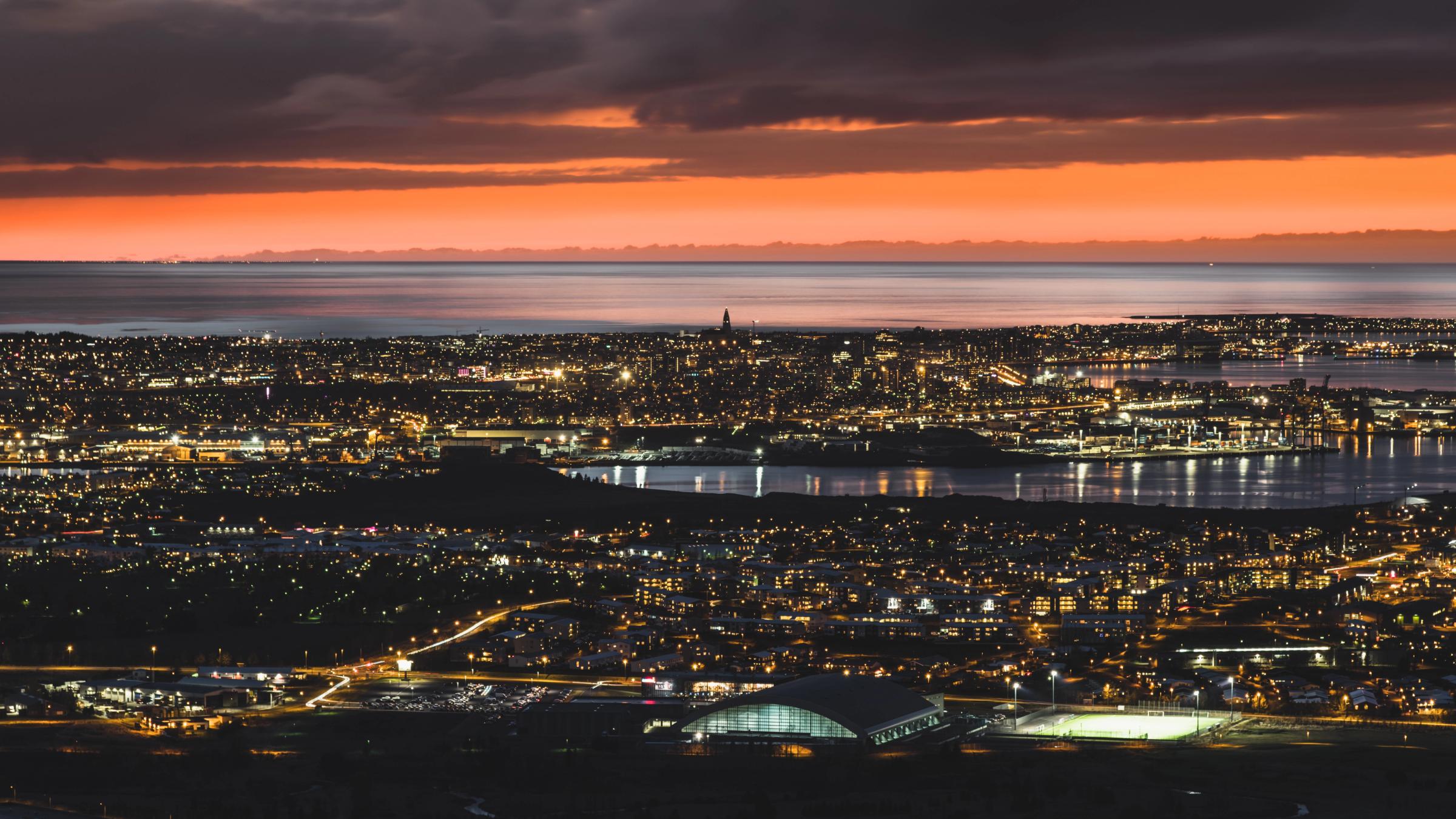Reykjavik al atardecer
