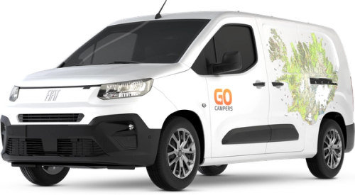 Go ICELAND Camper A white Iceland camper from Go Campers on a transparent background