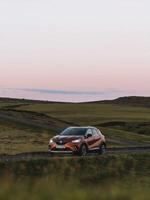 Rent a car in Iceland Rental car with a beautiful Icelandic landscape in the background