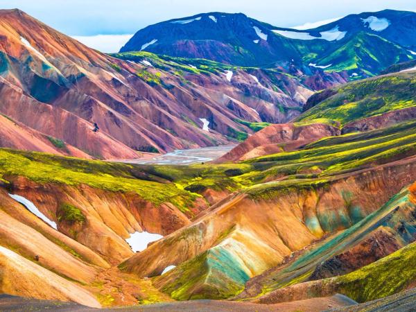 Parte del camino de Landmannalaugar