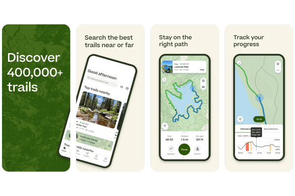 AllTrails app GPS Hiking & Biking Trail Maps app