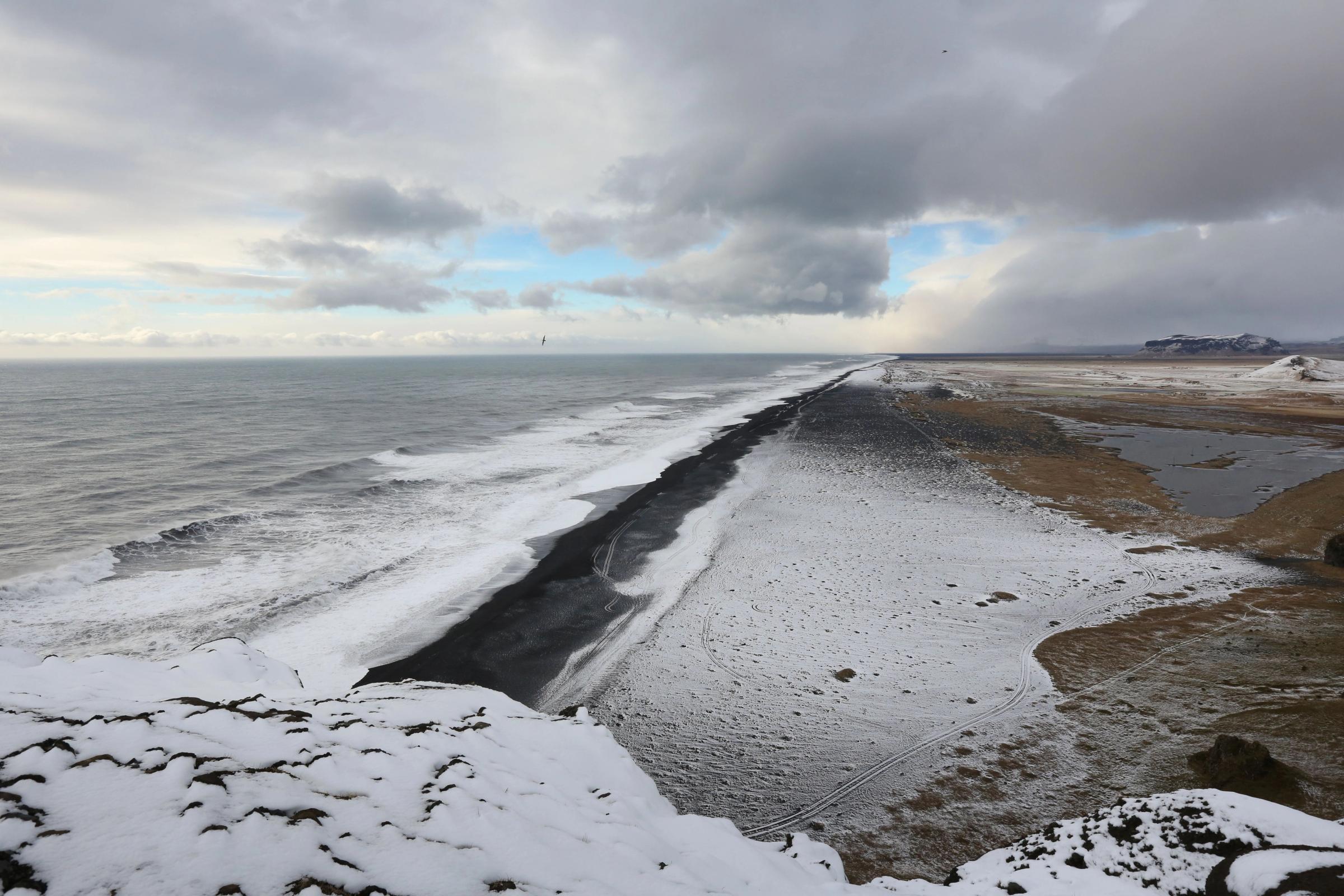 Dyrhólaey Peninsula in winter