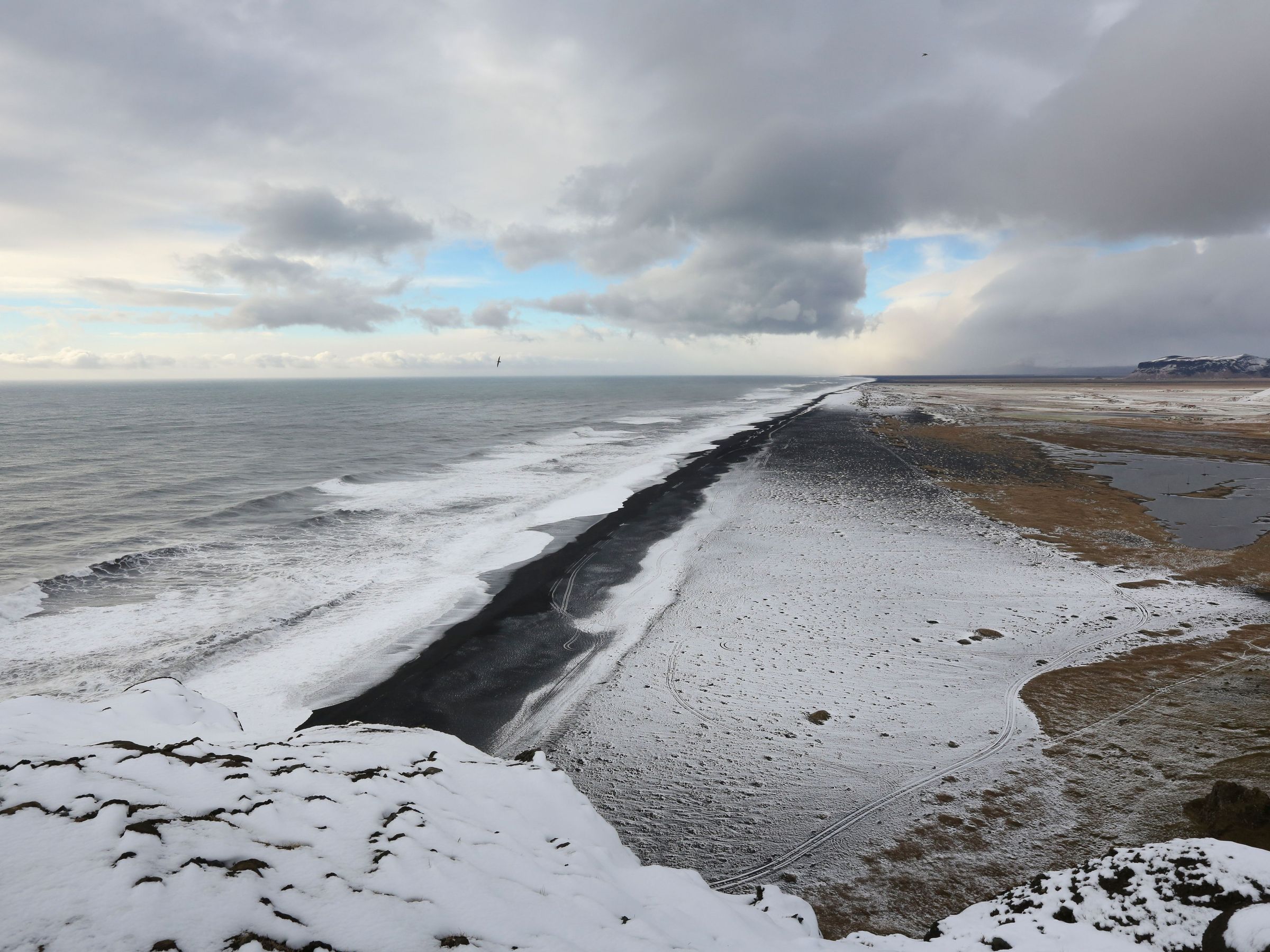 Dyrhólaey Peninsula in winter