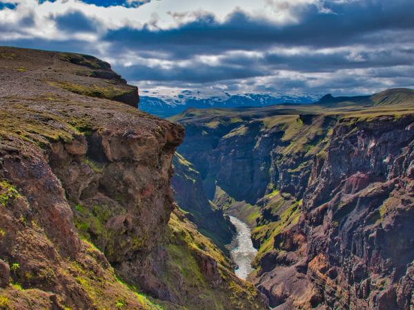 vista panorámica de un cañón