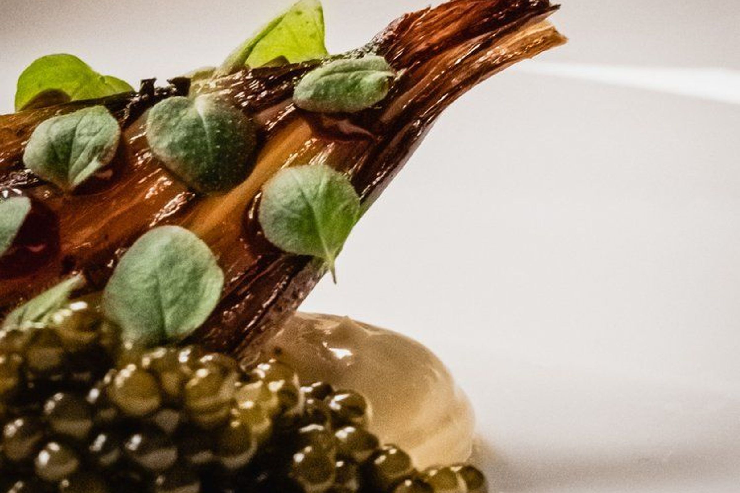 North restaurant Iceland An elaborate and particularly beautiful chef's dish