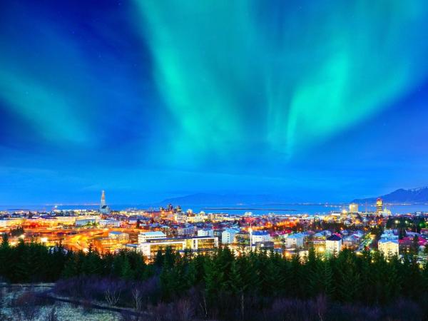 Auroras boreales en Reykjavik