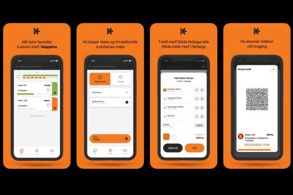 Die Klappið-App ist eine offizielle Zahlungs-App für öffentliche Verkehrsmittel, die für Strætó Island entwickelt wurde