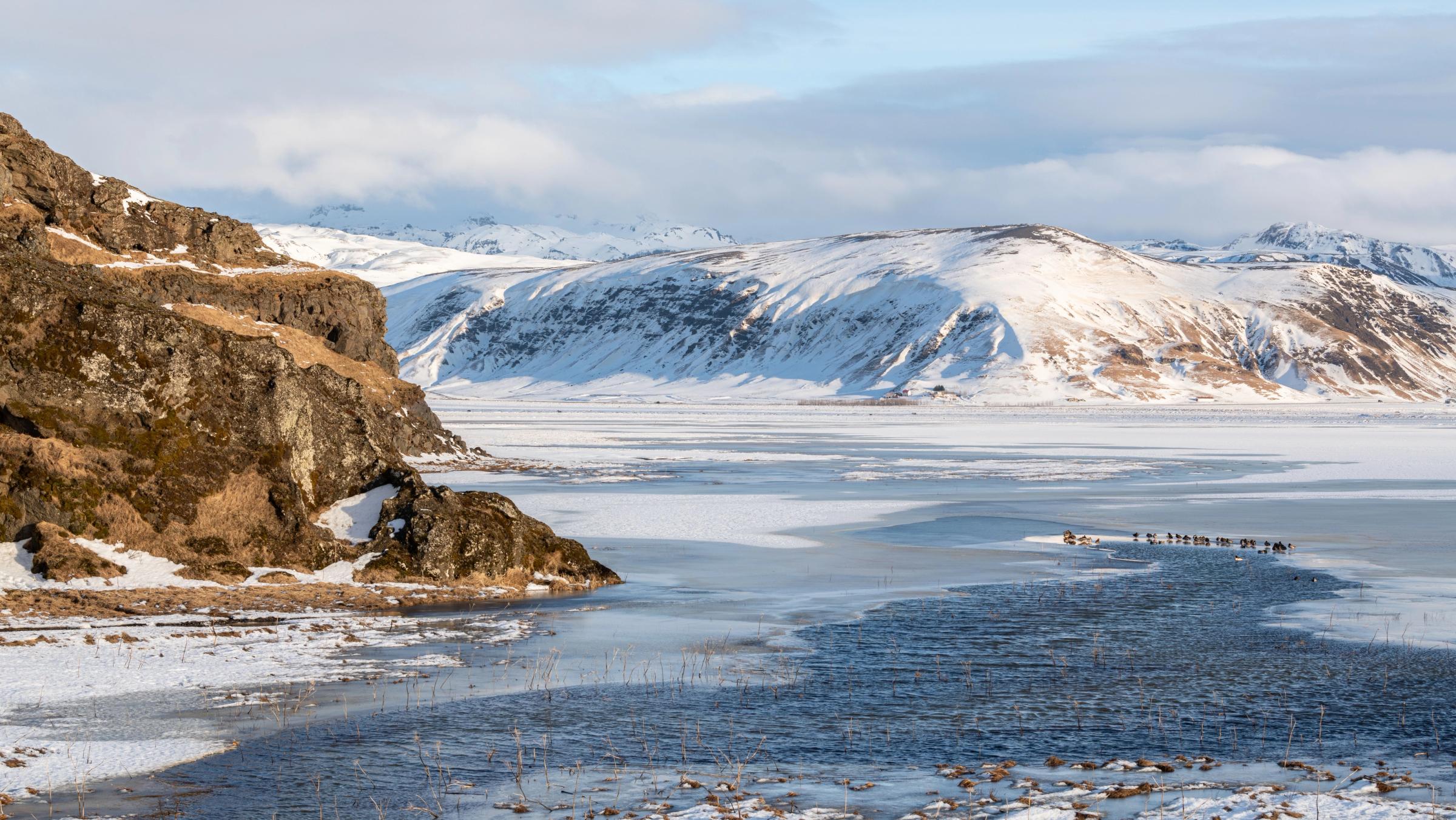 Reynisfjara en invierno