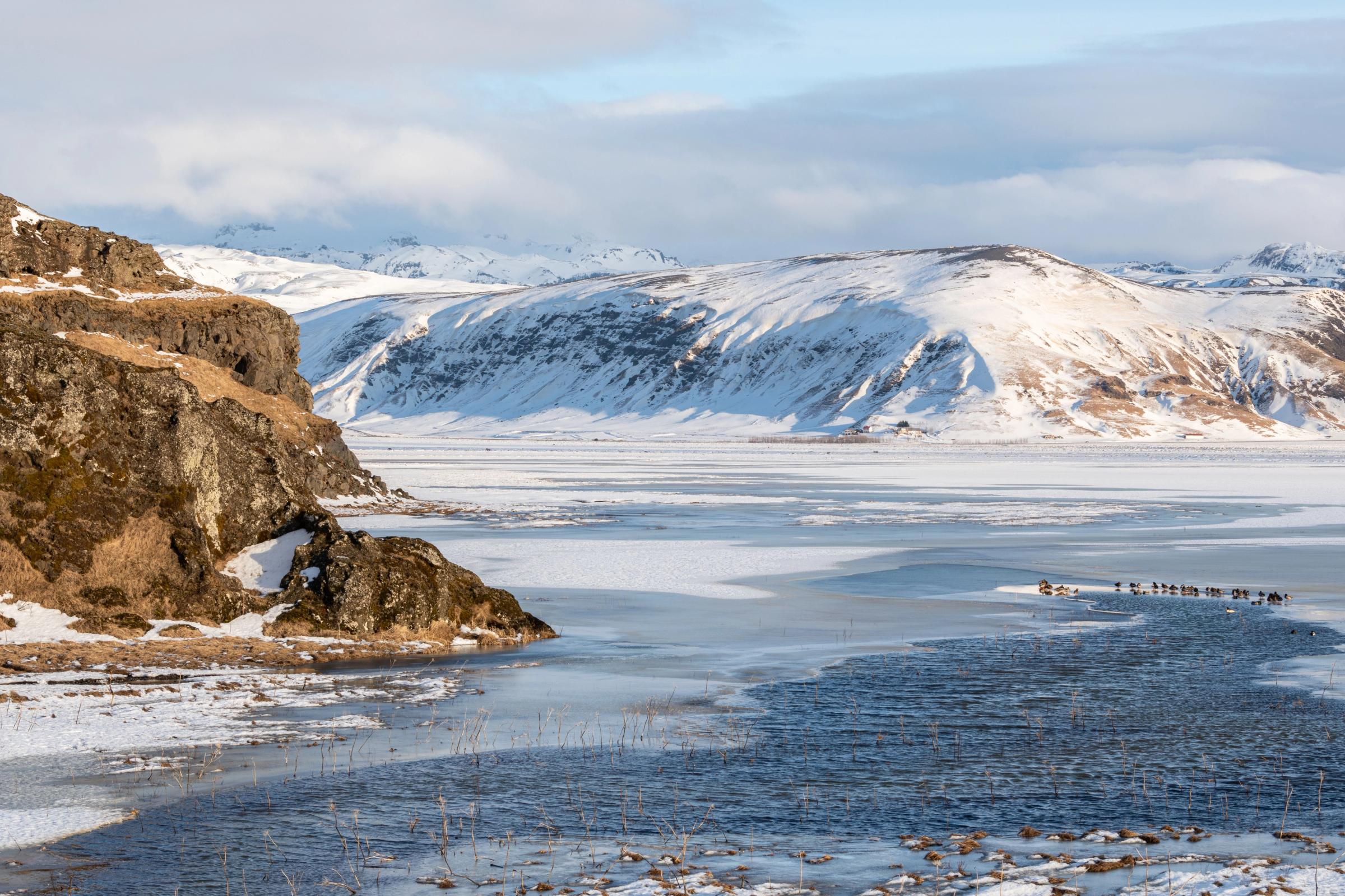 Reynisfjara en invierno