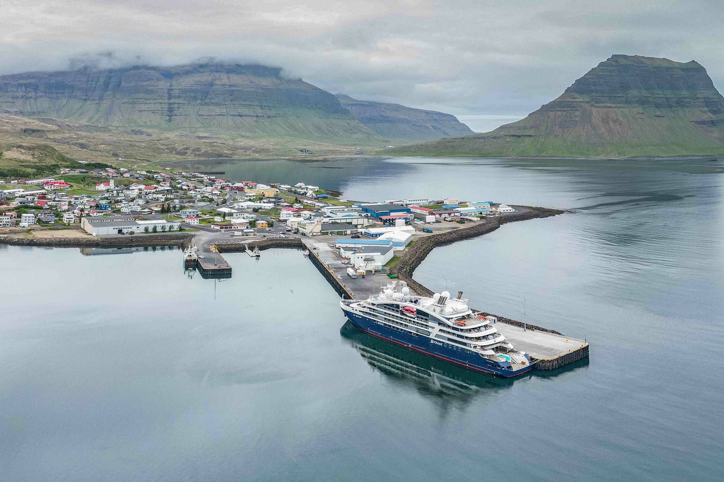 Aerial view of Grundarfjörður