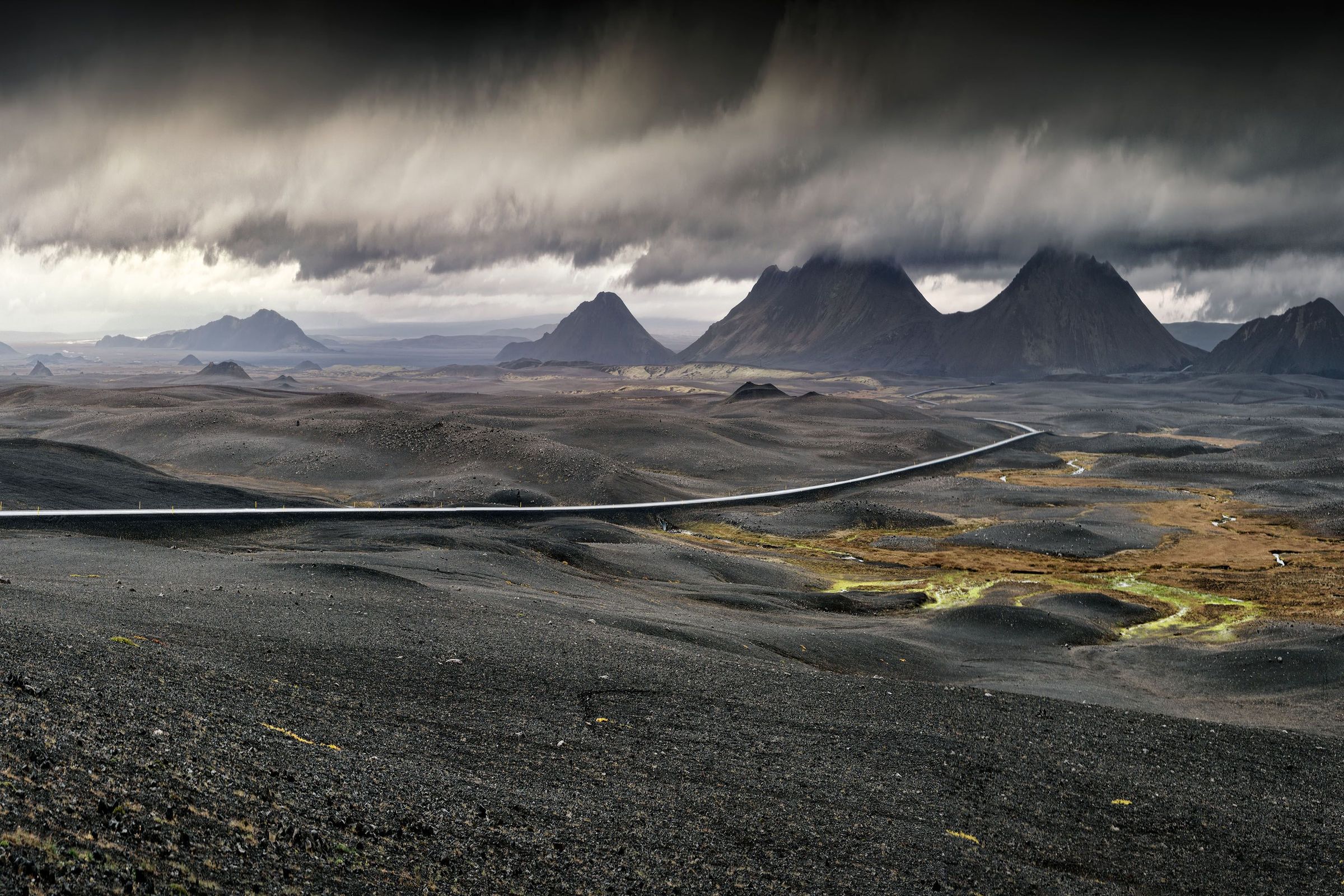 Landscape in the Mývatn area