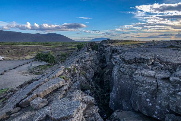 Tectonic plates in Iceland