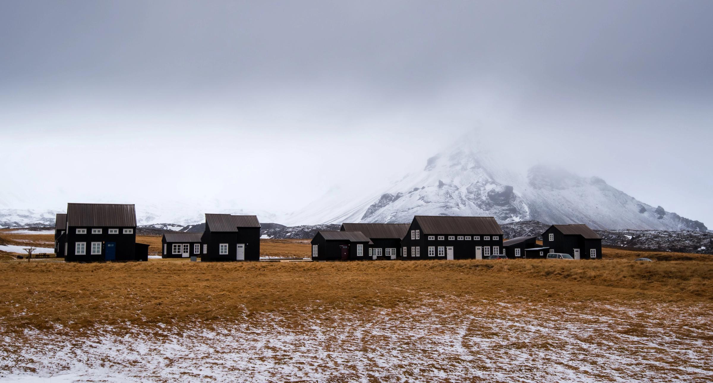 Casas en Hellnar, Islandia