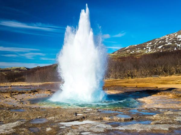 Strokkur geyser erupting