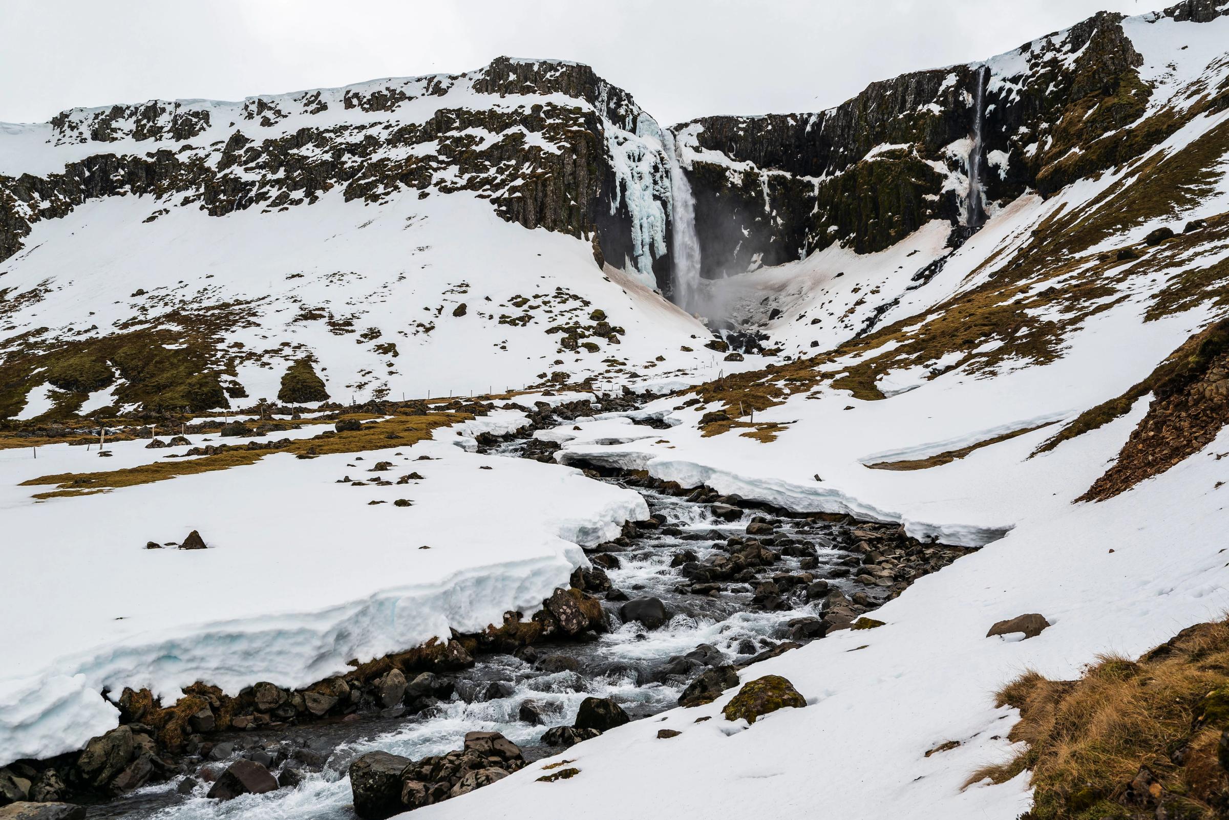 Grundarfoss Waterfall, Iceland, covered in Iceland