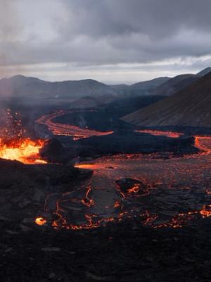 Litli-Hrútur Volcano lava field, Iceland