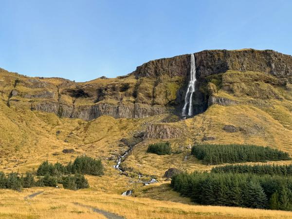 Bjarnafoss Waterfall in Iceland