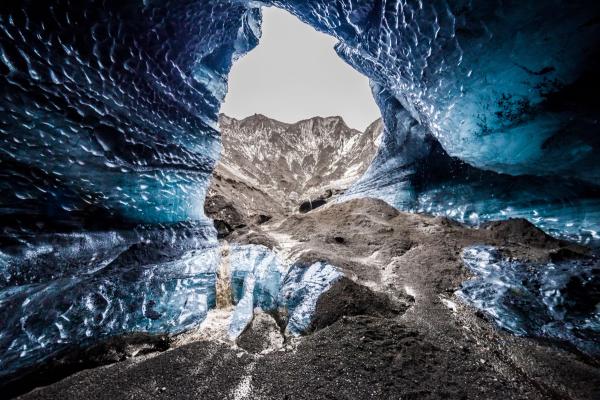 Inside of the Katla Ice Cave