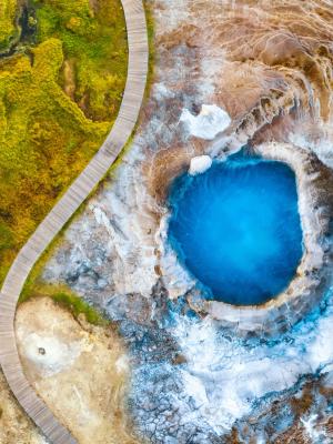 Aerial of Hveravellir Geothermal Area