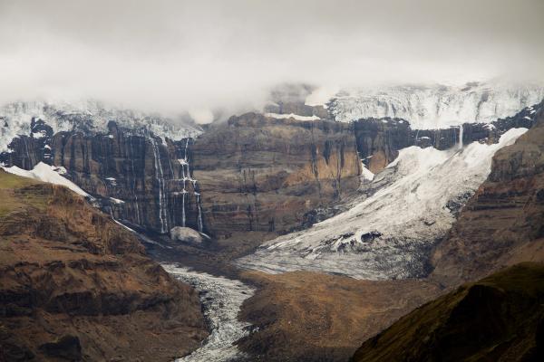 Morsárjökull en skaftafell, Islandia.