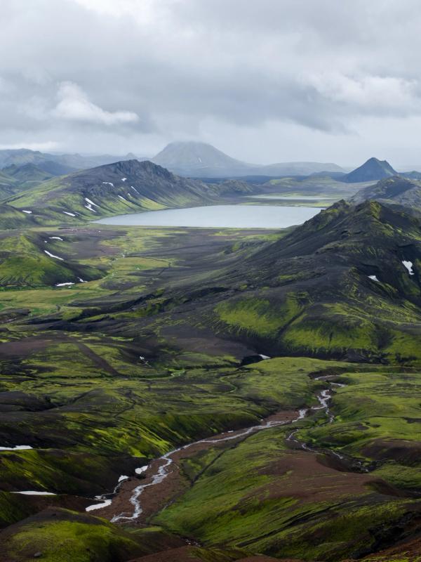 Amazing landscape in the Laugavegur Trail