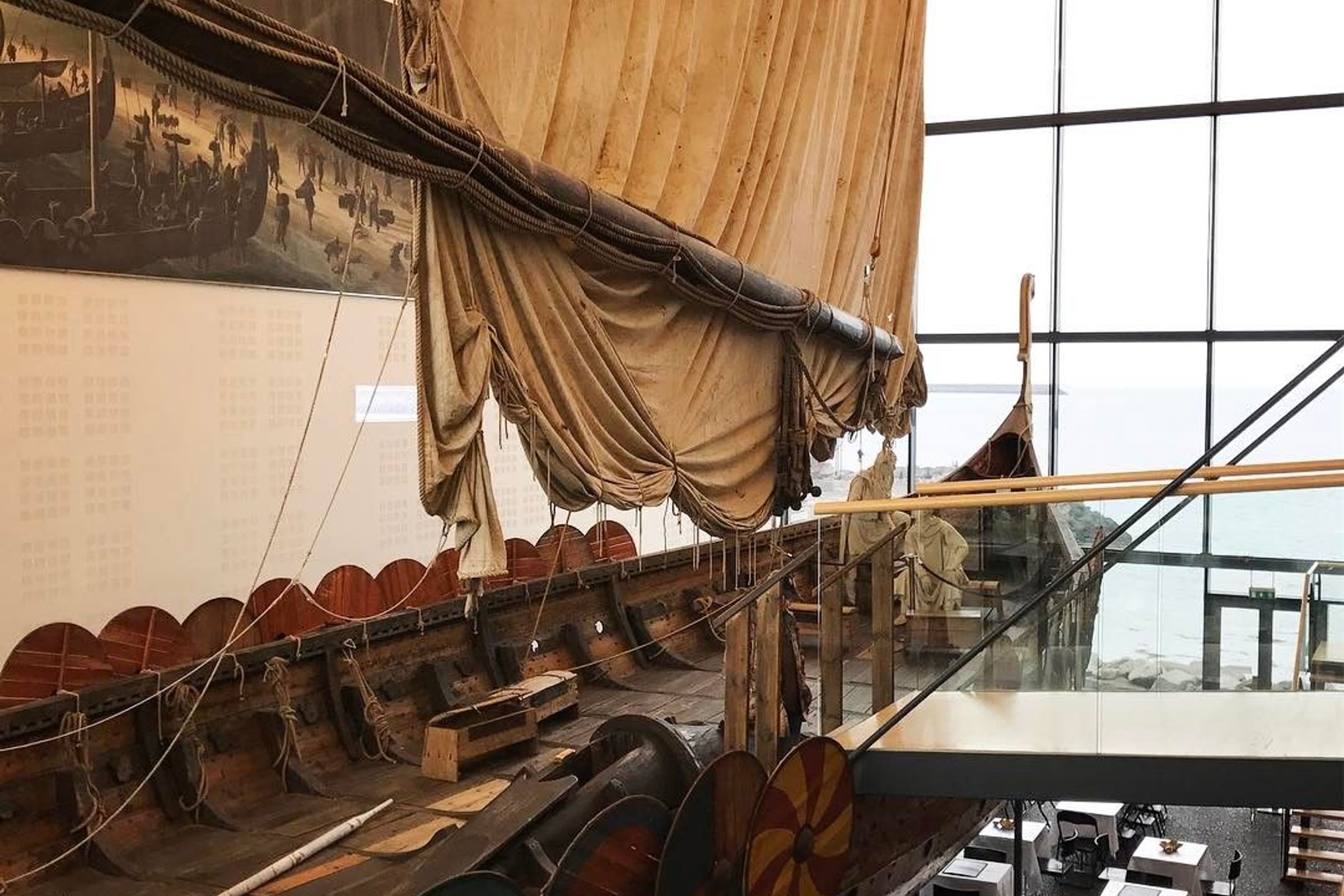 Viking ship in the Viking World Museum