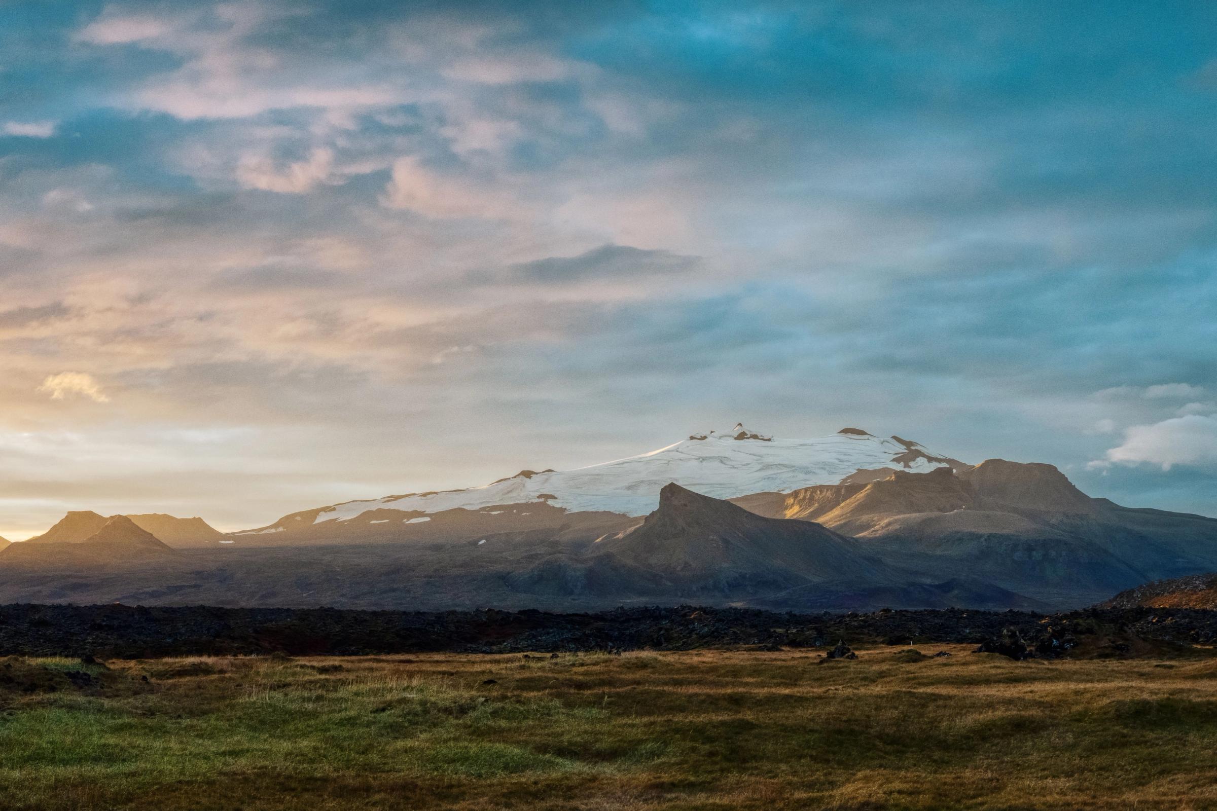 Sunrise over Snæfellsjökull National Park