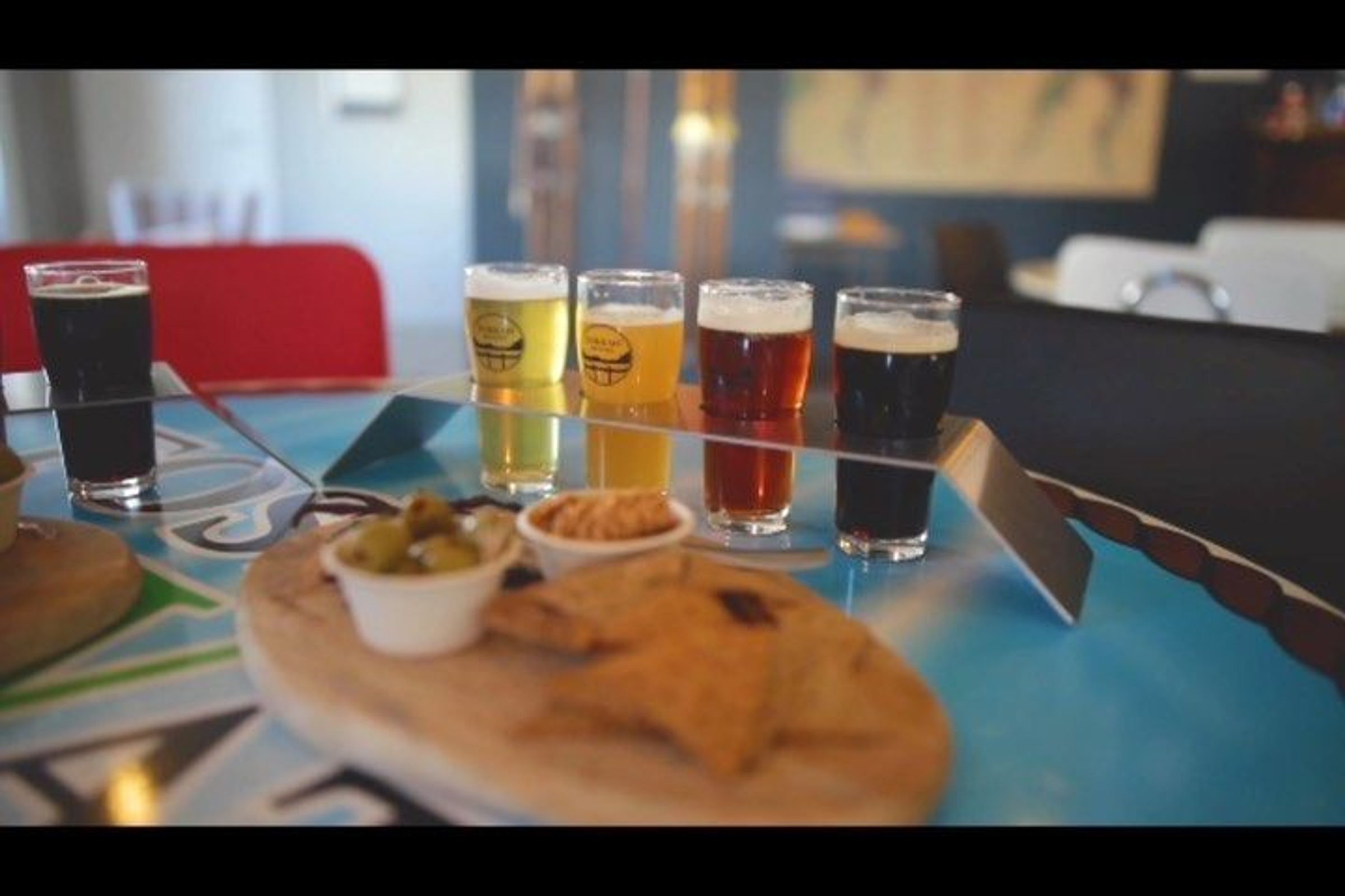 Dokkan Brugghús beers and side food
