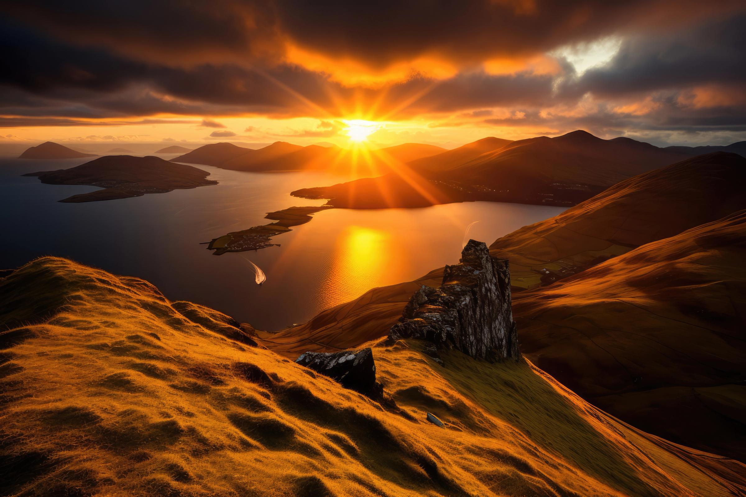 Westfjords al atardecer