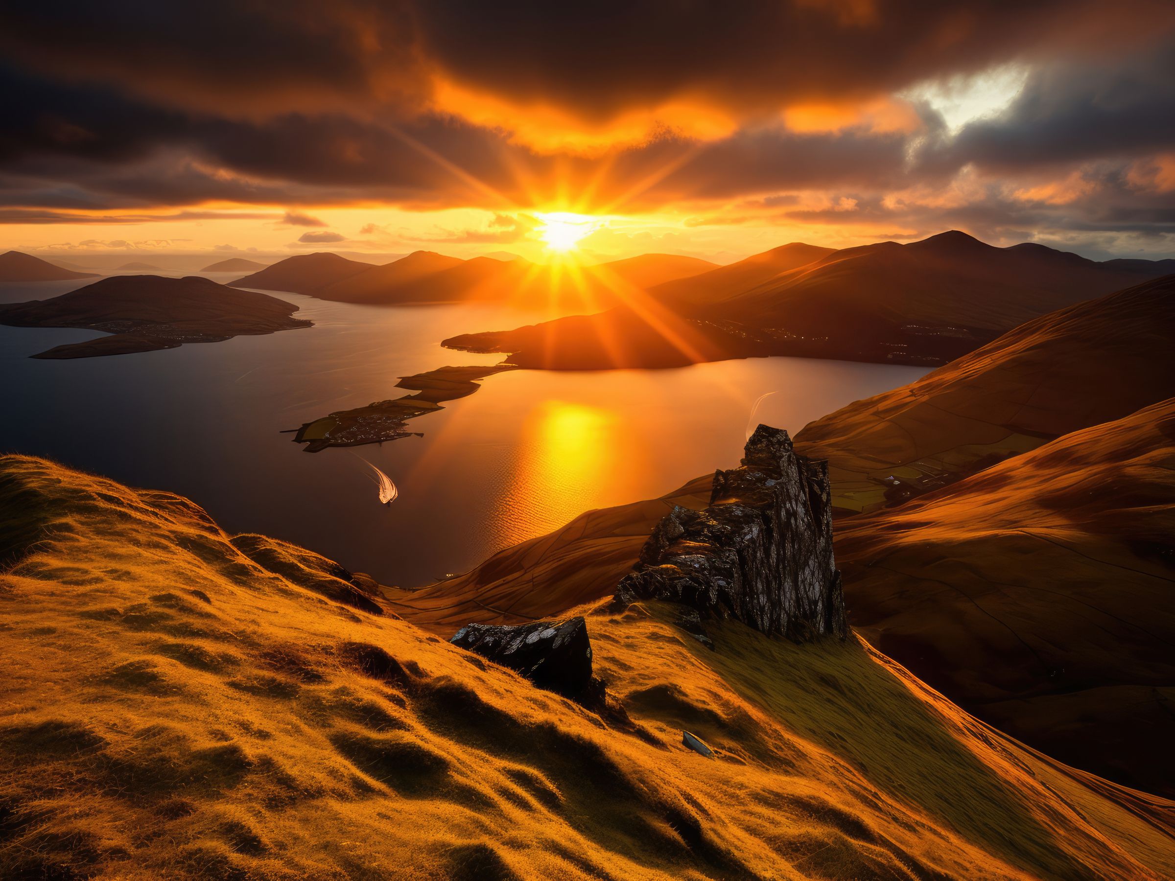 Westfjords al atardecer