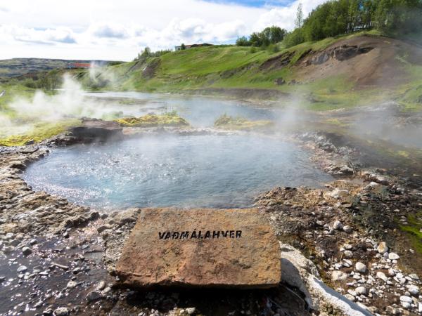 Vadmalahver hot spring en Fludir, Islandia
