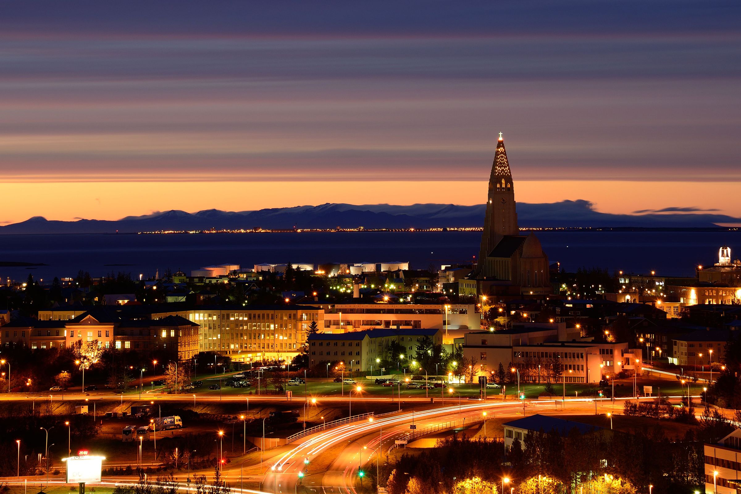 Reykjavik al atardecer