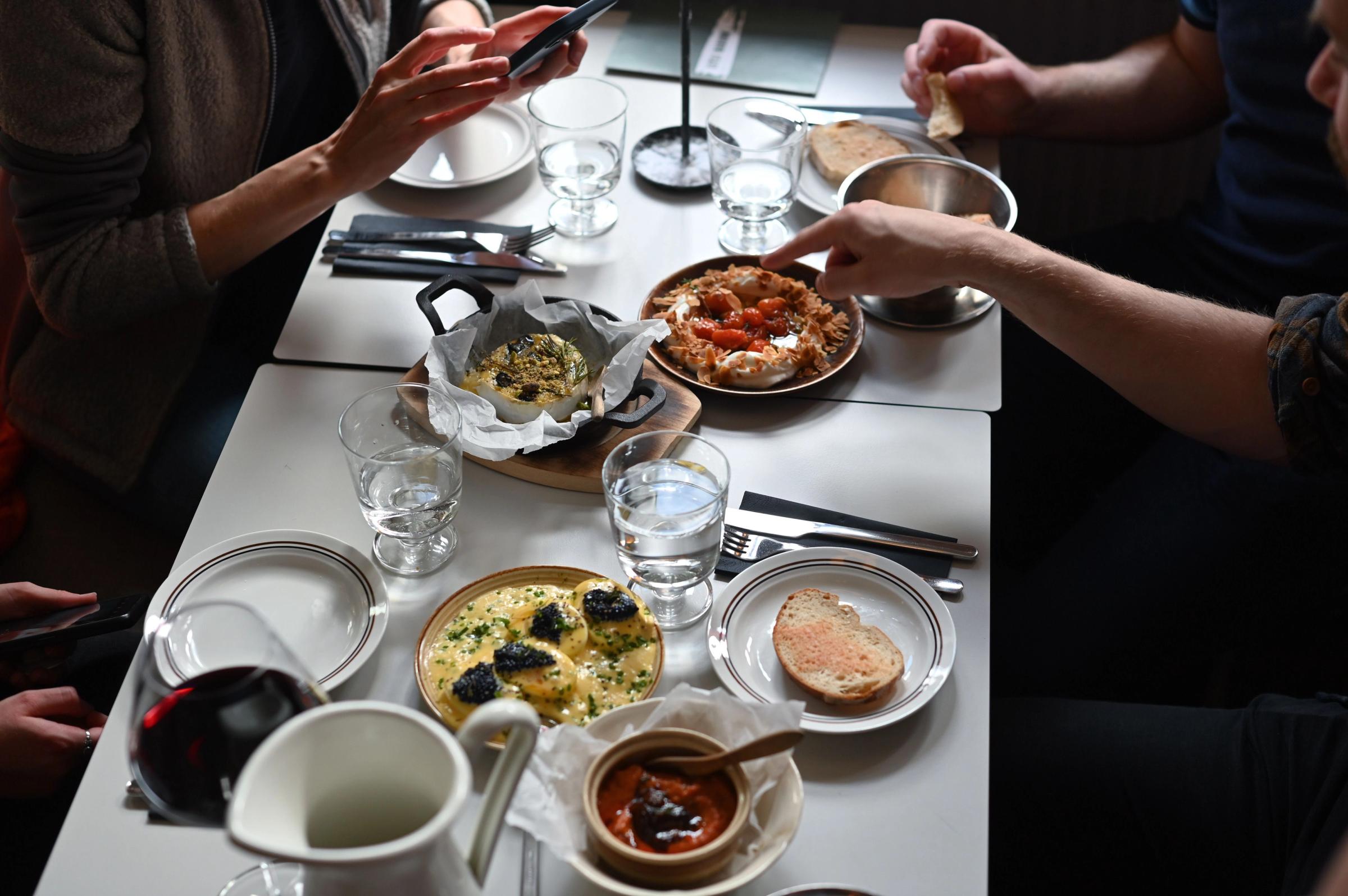 Table with few dishes from Litli Barinn Restaurant 