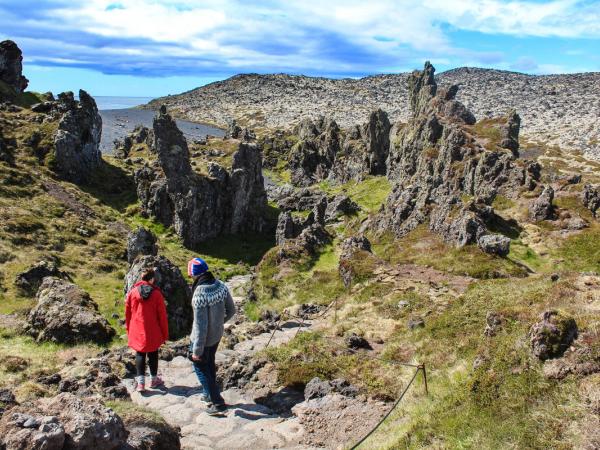 Senderistas en el Parque Nacioanl de Snæfellsjökull