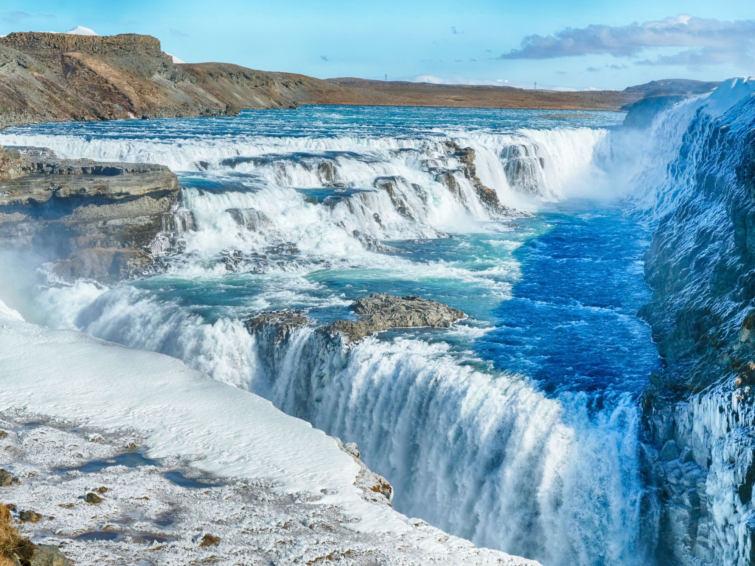 gullfoss in iceland