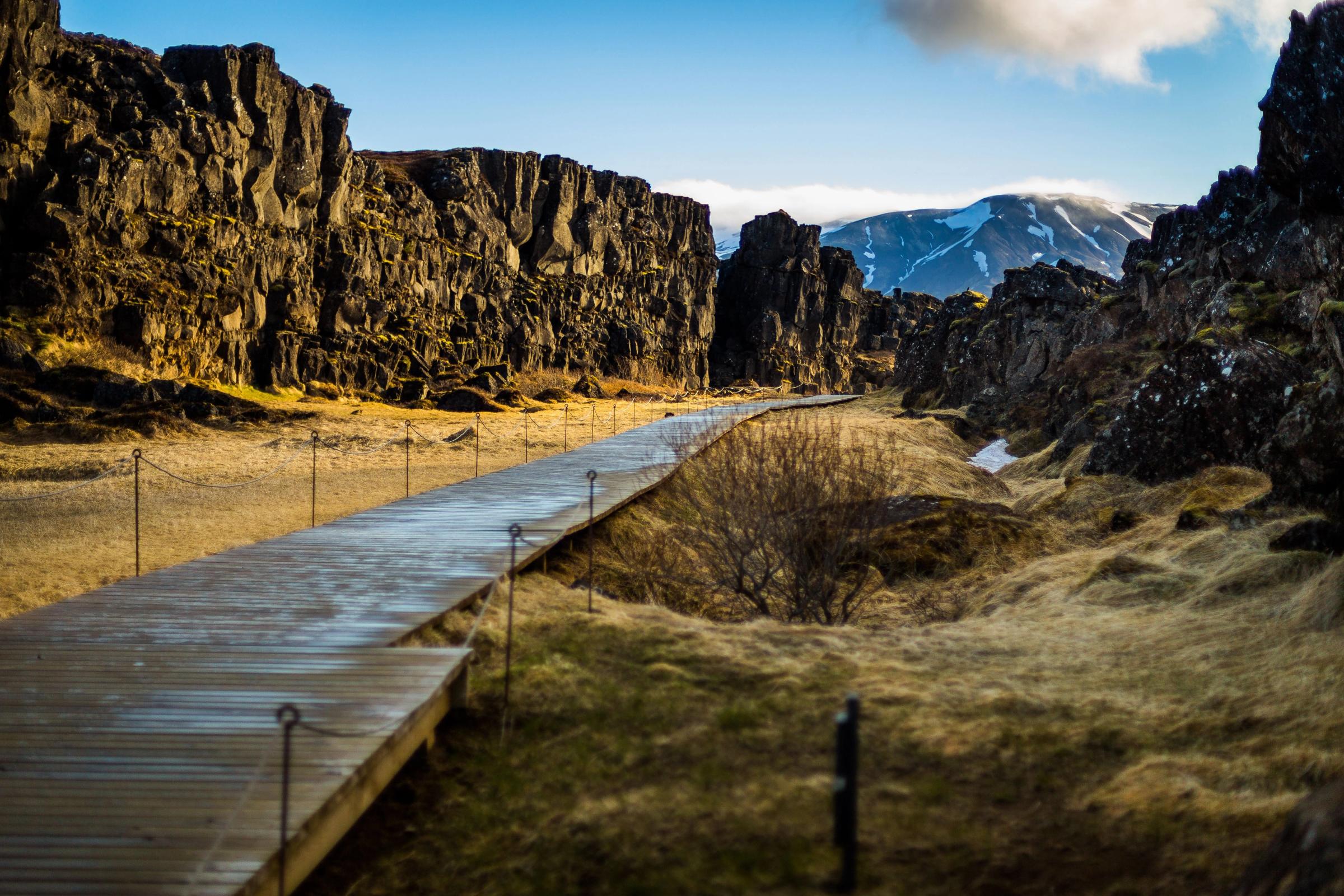 Sunset at Thingvellir National Park